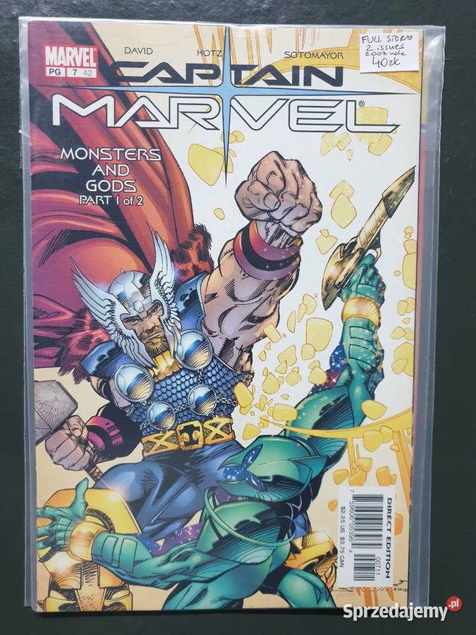 Captain Marvel Monsters Gods 2 komiksy USA Amerykańskie Komiksy pomorskie Gdynia