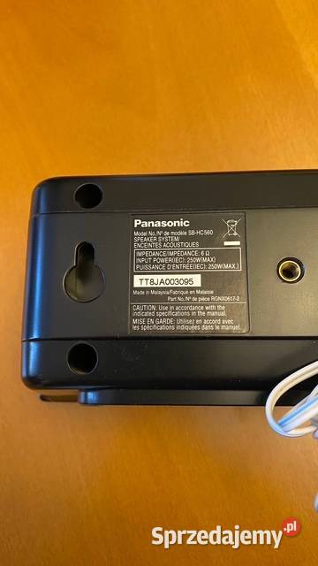Kino domowe Panasonic SAPT860 pilot 2 głośniki