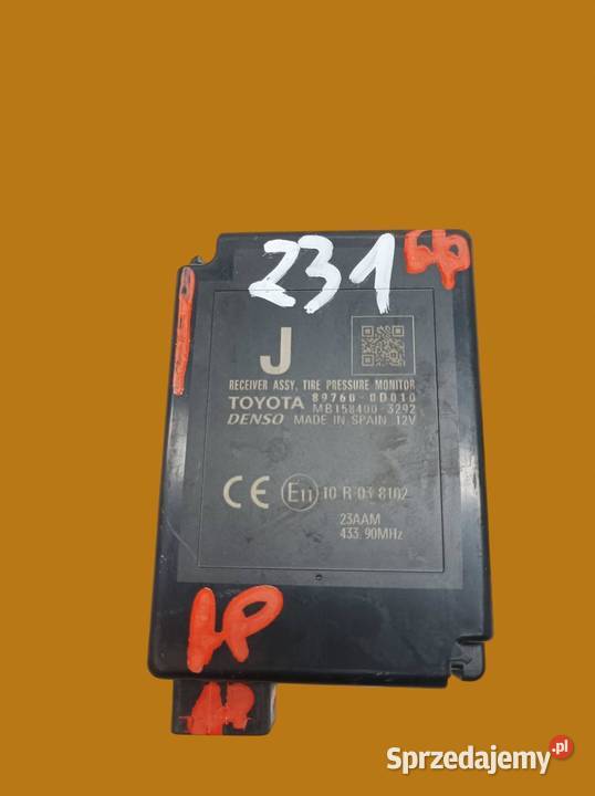 MODUŁ COŚNIENIA OPON 897600D010 Toyota Yaris III sprzedam