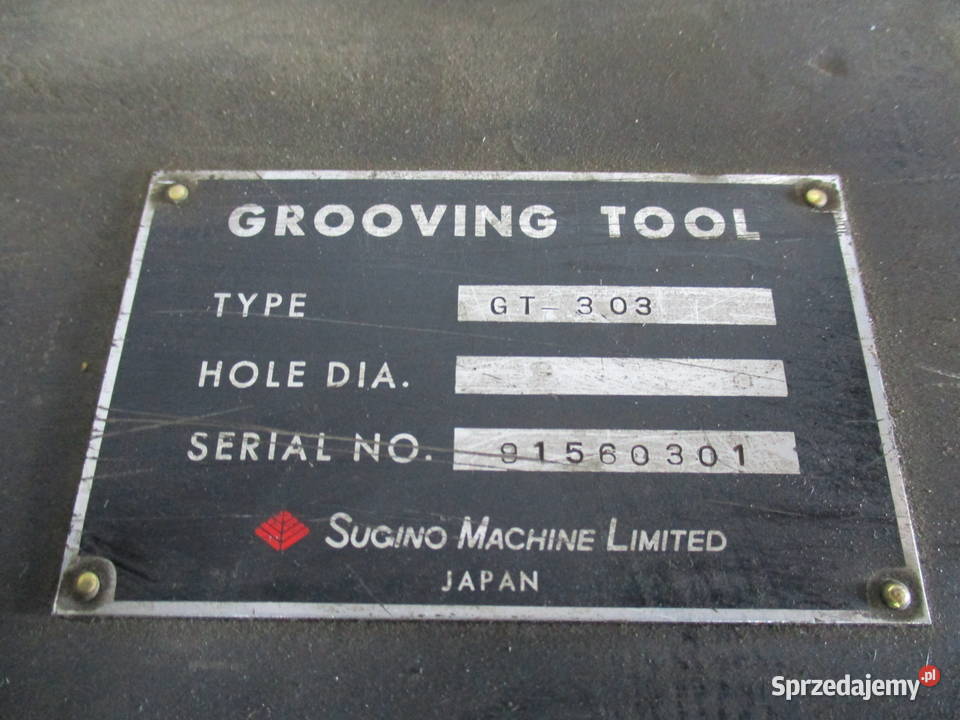 Gwintownik maszynowy SUGINO GROOVING TOOL GT 303 kujawsko-pomorskie Mogilno
