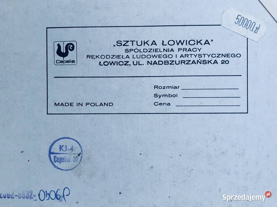 Stara Wycinanka Łowicka Łowicz