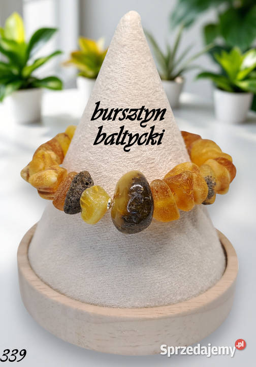 Bransoletka z bursztynu BURSZTYN bałtycki bryłki mazowieckie