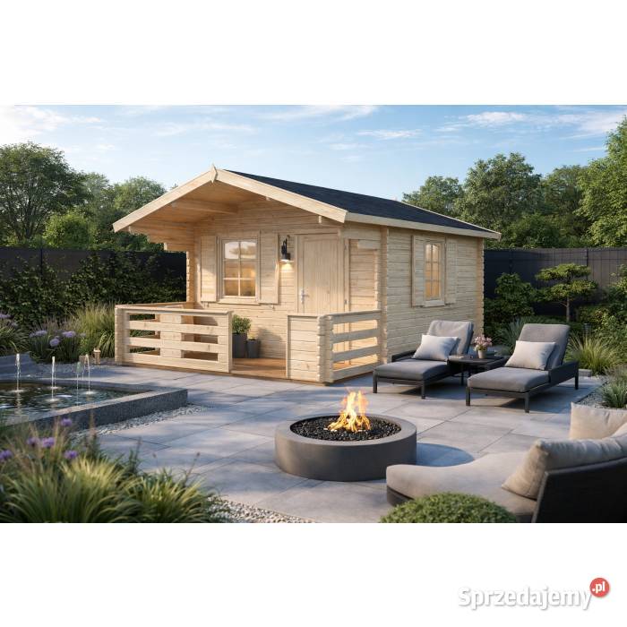 Drewniany domek ogrodowy Ela 104 42 m2 Mrągowo