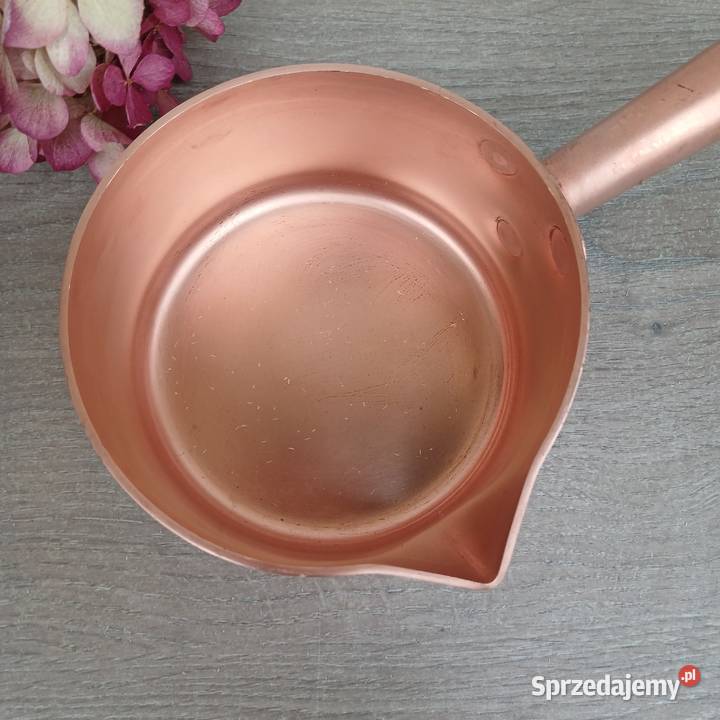 Profesjonalny miedziany garnek rondel poj 07