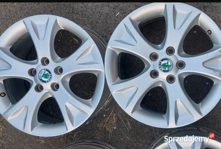 Oryginalne alufelgi skoda aluminiowe 5x112 et54 Kalisz sprzedam
