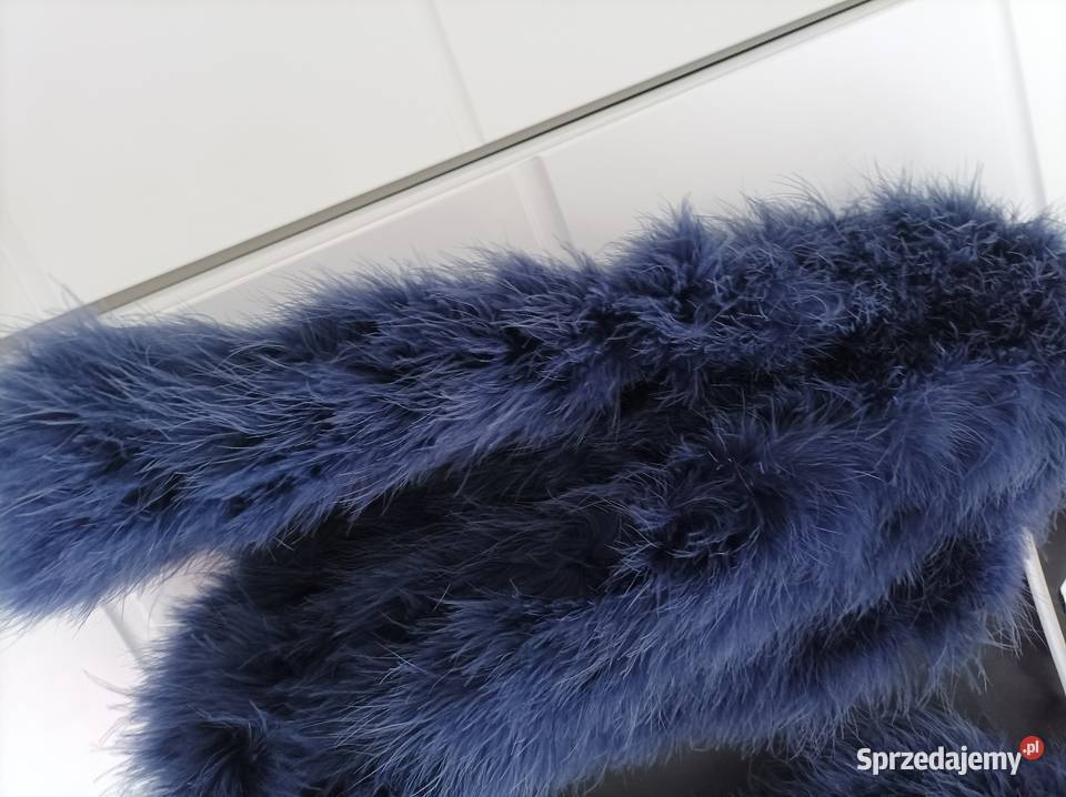 Futro naturalne ze strusich piór kurtka Grudziądz