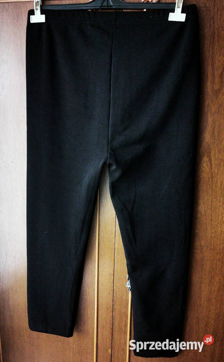 Spodnie damskie czarne dres legginsy 95 bawełna Odzież damska Polkowice