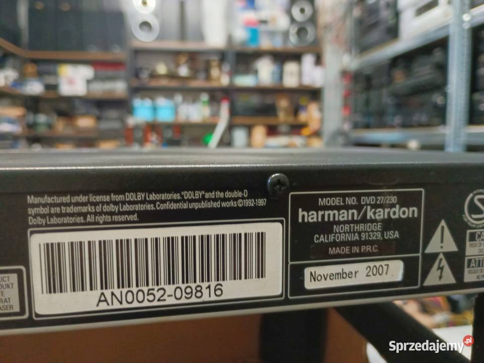 Odtwarzacz DVD HARMAN KARDON 27 pilot Lubin