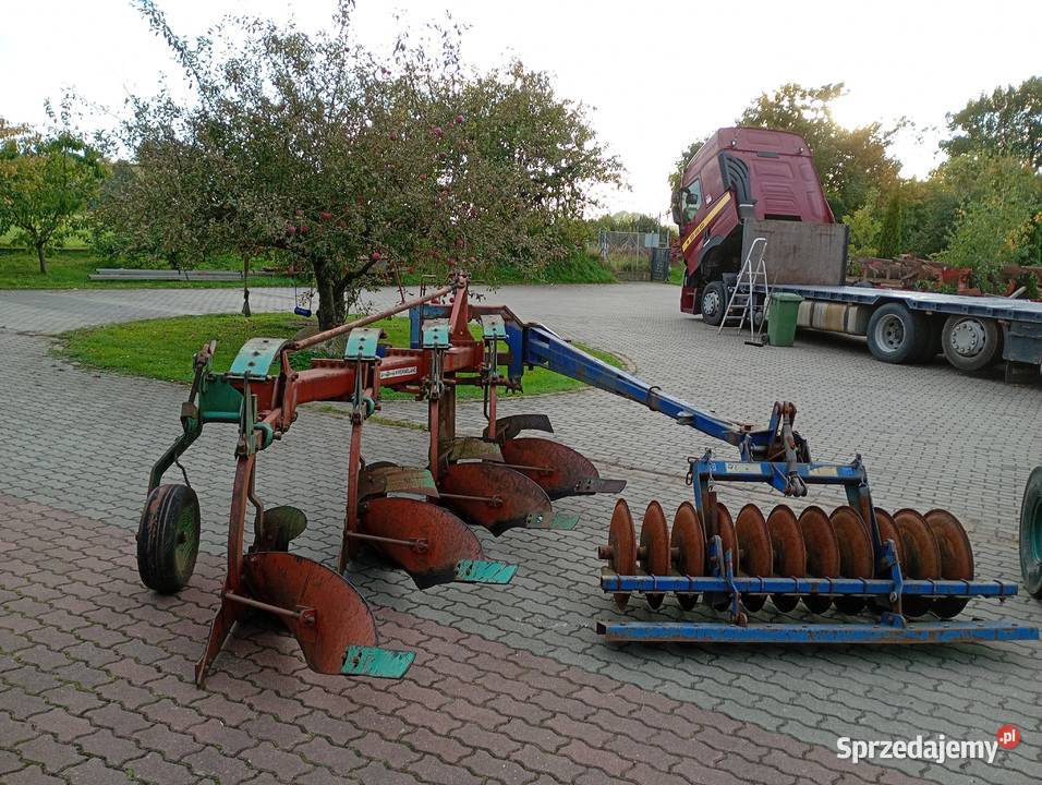 Pług 4skibowy zagonowy kverneland zabezpieczenia nieuszkodzony Sośno