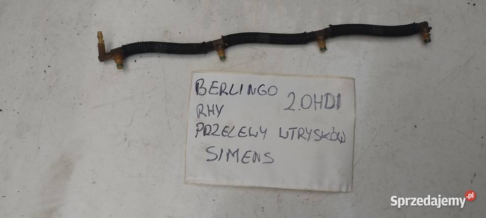 CITROEN BERLINGO PEUGEOT PARTNER 20HDI przelewy Przewody paliwowe