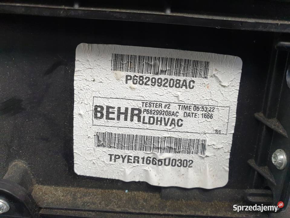 Dodge Challenger 15 NAGRZEWNICA Dmuchawa Dmuchawy