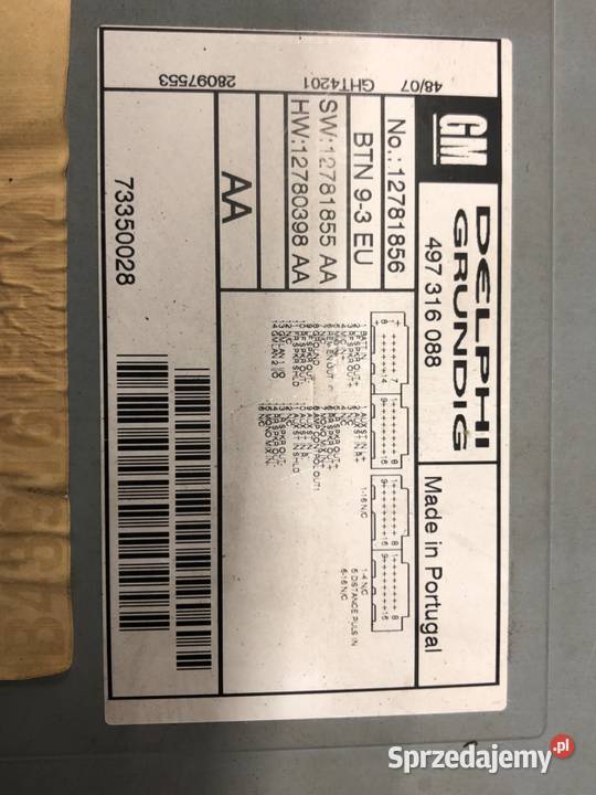 RADIO SAAB 93 12781856 0215 ODTWARZACZ