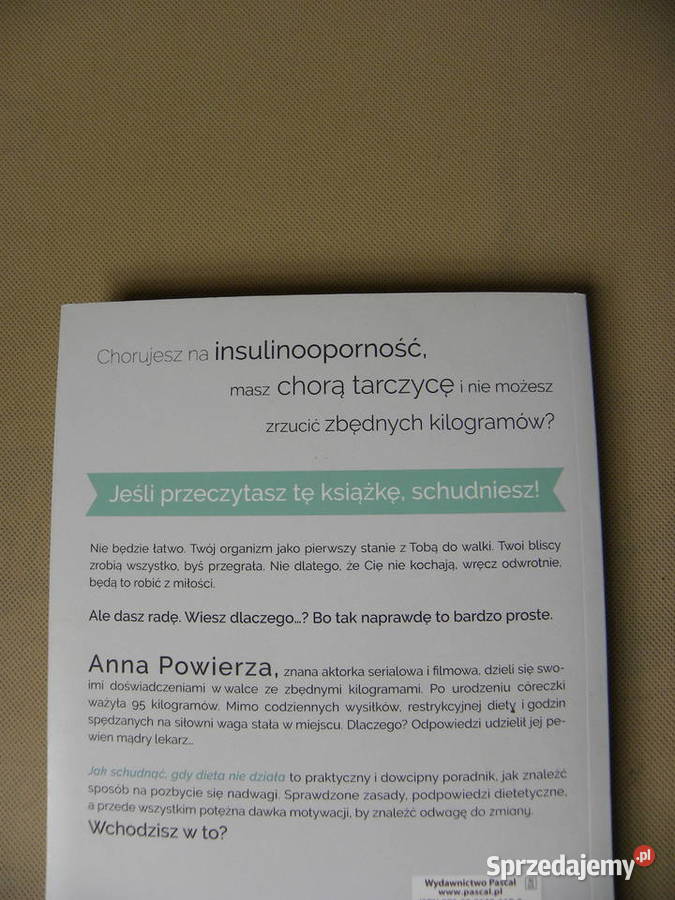 Książka schudnąć Anna Powierza zdrowie, pierwsza pomoc Legnica
