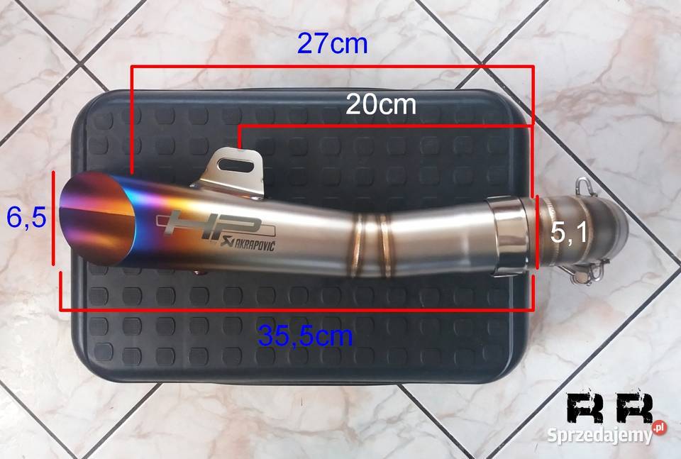 Tłumik wydech HP Akrapović exhaust R6 R1 MT07 Świeradów-Zdrój sprzedam