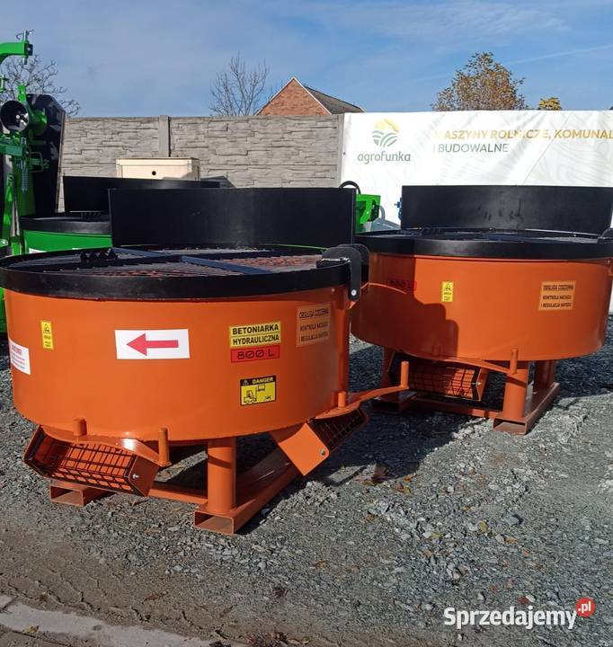 NOWOŚĆ Betoniarka hydrauliczna 800L z dwoma Legnica