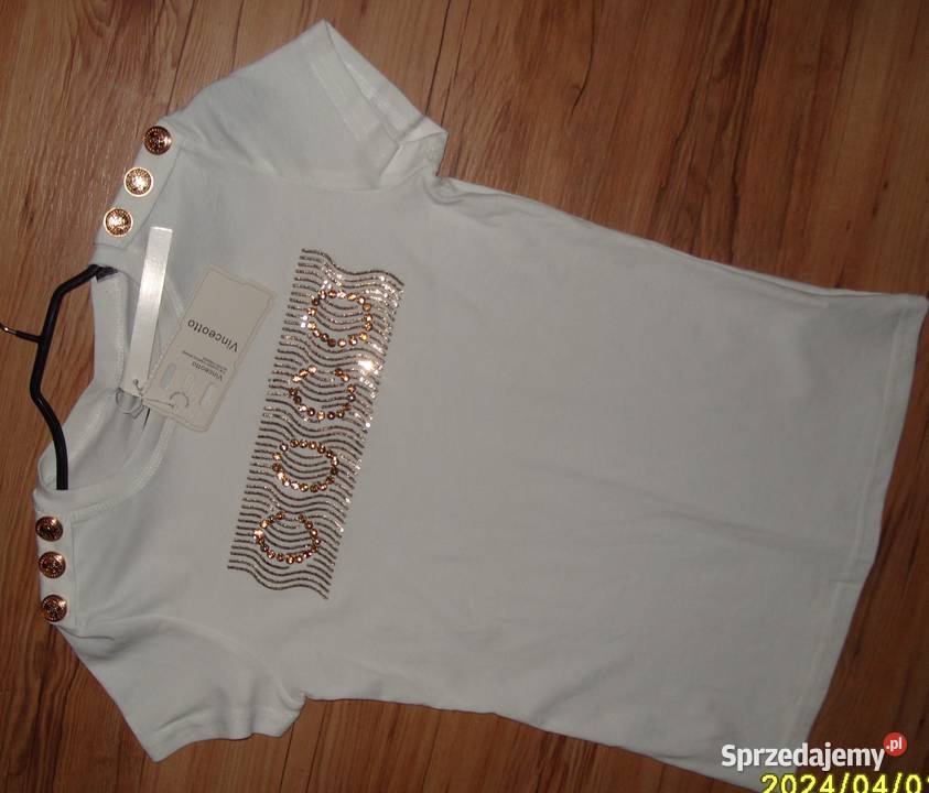 VINCEOTTO NOWA złote guziczki cekiny r SM wielkopolskie