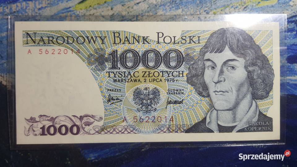 RZADKOŚĆ 1000 złotych 1975 s A UNC