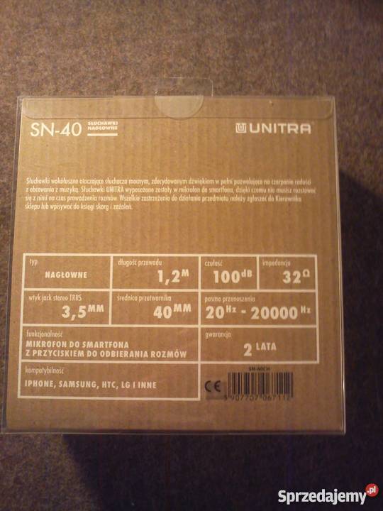 Słuchawki nauszne UNITRA SN40 Warszawa