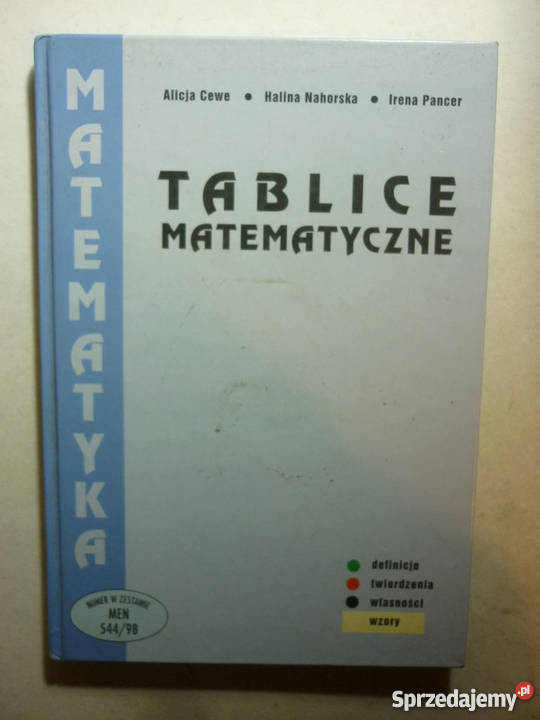 TABLICE MATEMATYCZNE