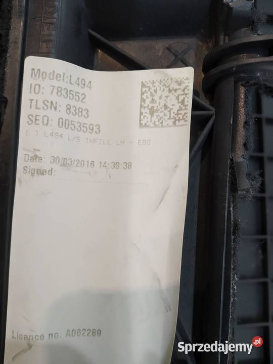 PODŁOGA BAGAŻNIKA OSŁONA PASA TYŁ KPL L494 Land