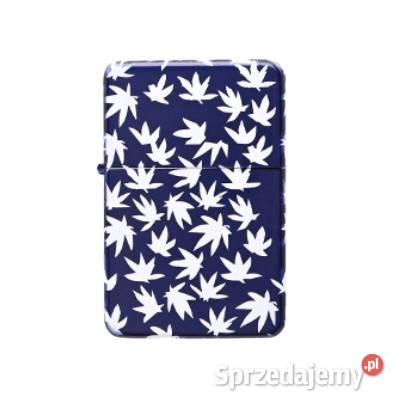 Granatowa Zapalniczka Benzynowa z Białymi śląskie Ostrowy nad Okszą