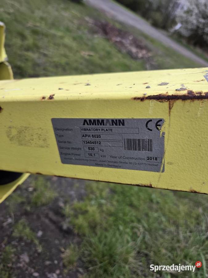 Aph 6020 zagęszczarka Ammann 18 Rewers 530 Namysłów