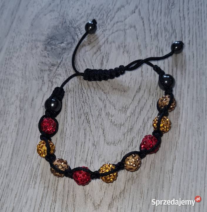 Bransoletka damska regulowana czerwień Dla kobiet Łódź