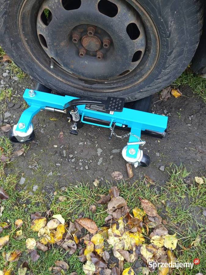 Wózek manewrowy hydrauliczny pod kola Wyciągarki warsztatowe Złotniki Lubańskie