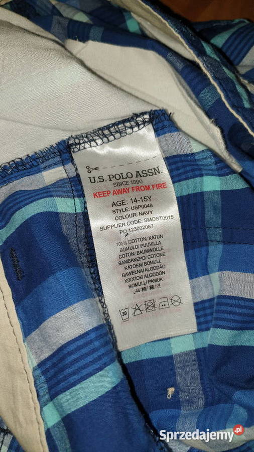 US Polo ASNN spodenki shorty chłopięce164170 XS Warszawa sprzedam