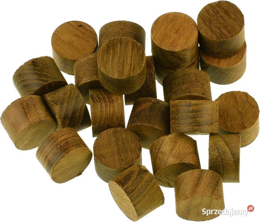 20x Zatyczki teakowe korek szpunt zaślepka kołek