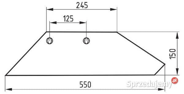 Lemiesz lewy 18 XL 94603 pasuje do verum Kamionna sprzedam