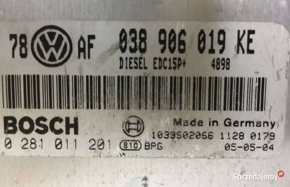 KOMPUTER STEROWNIK SILNIKA VW PASSAT B5 FL 19 osobowe Działoszyce