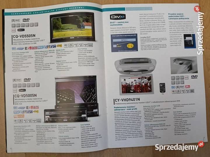 Katalogi folder radia samochodowe elektronika Bieruń sprzedam