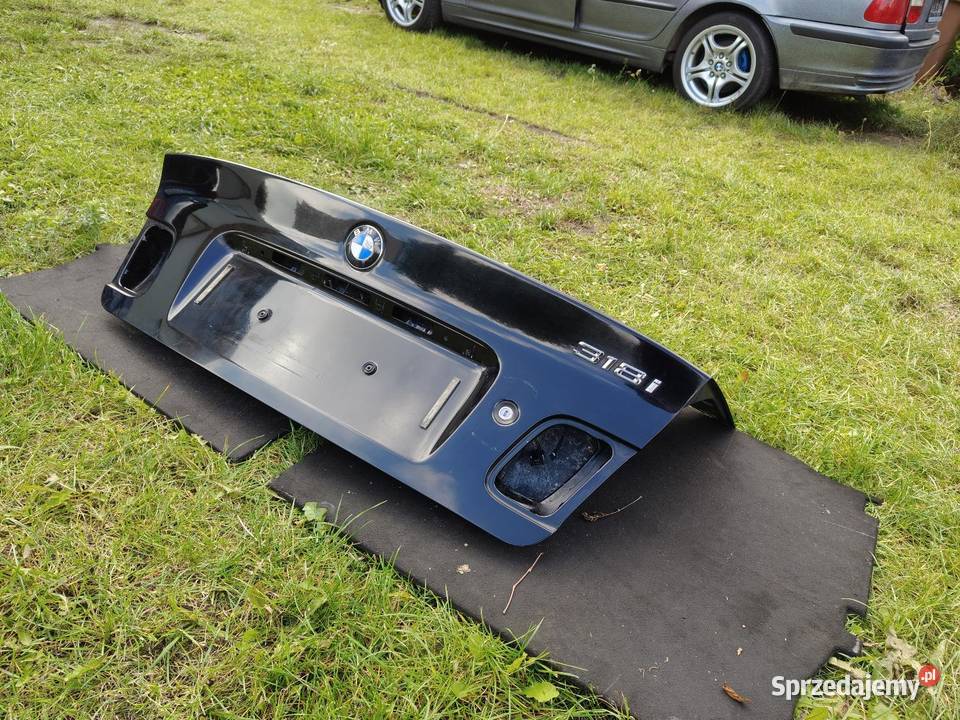 Bmw e46 sedan tylna klapa czarna schwarz2 Bez Klapy bagażnika sprzedam
