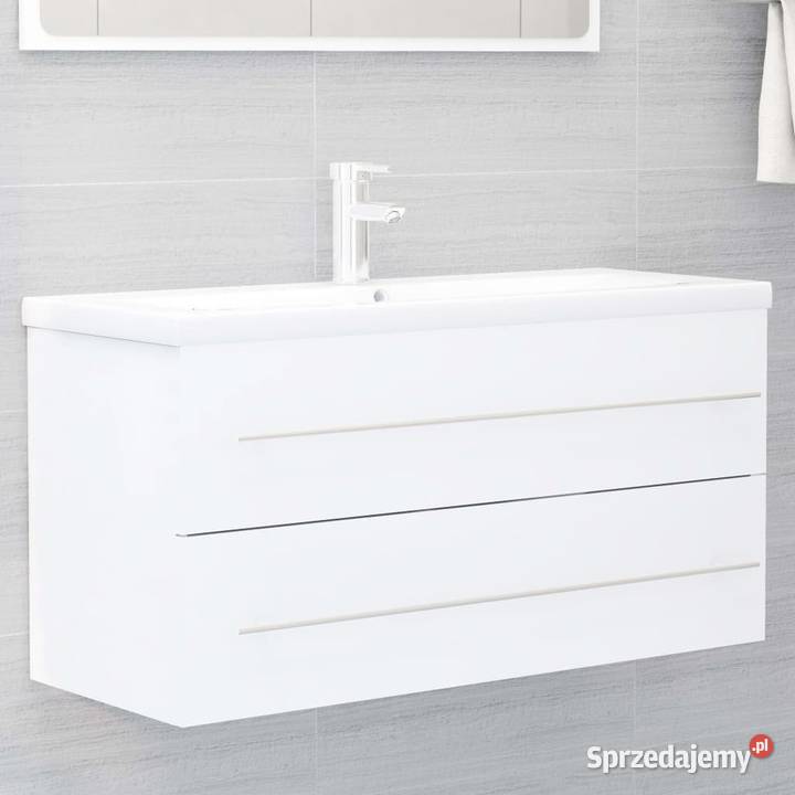 vidaXL Szafka pod umywalkę biała 100x385x48 Warszawa