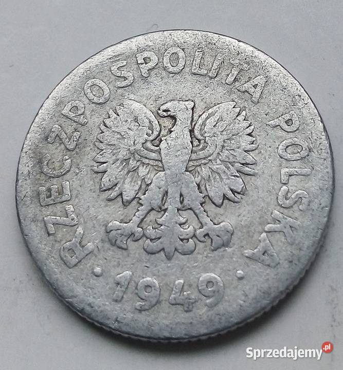 POLSKA1 ZŁOTY1949 rbzmAL Numizmatyka Legionowo sprzedam
