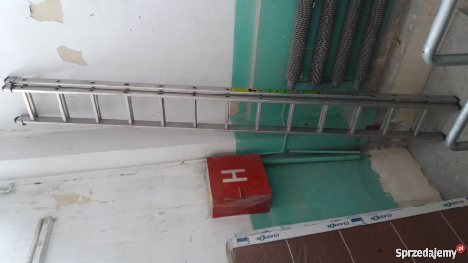 drabina aluminiowa zarges 68 m Ogrodzieniec sprzedam