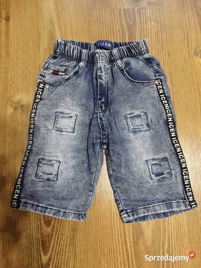 Krótkie spodenki jeansowe r116 Legnica