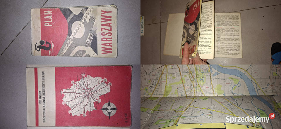 Plan Warszawy 1969 wydanie PRL rzadki oryginał Łęczyca
