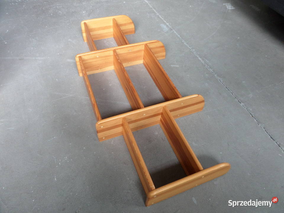 Półka wisząca sosnowa na książki 152x74x20 74cm Warszawa