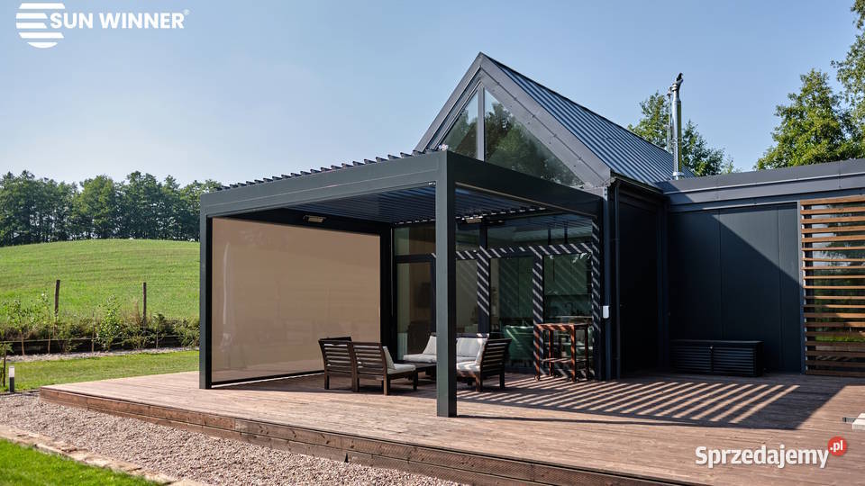 Pergola tarasowa lamelowa zadaszenie tarasu Pozostałe małopolskie