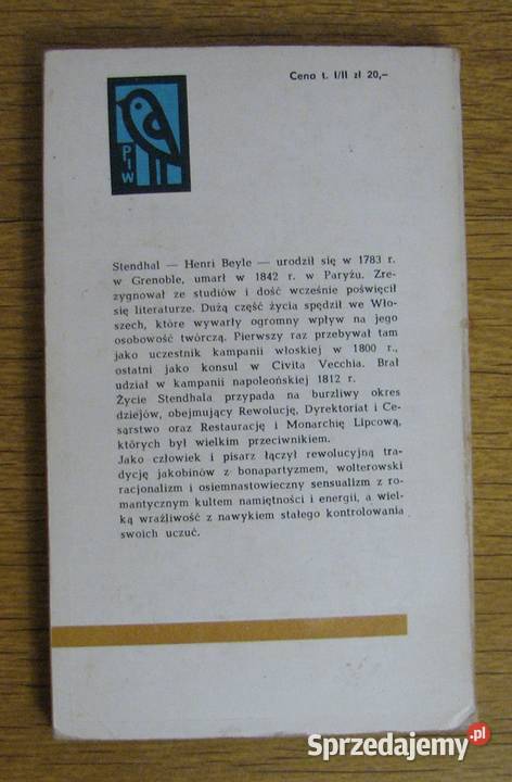 Stendhal Pustelnia parmeńska t I Parczew
