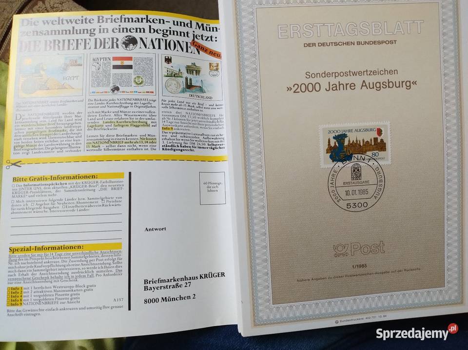 Arkusze że znaczkami Żory