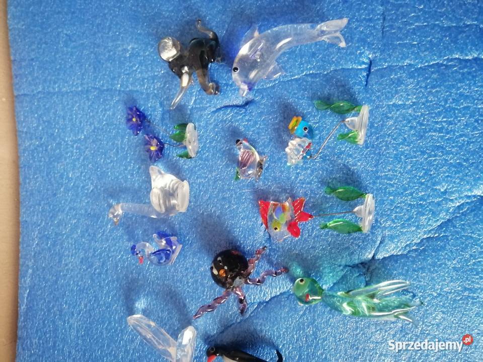 figurki szklane zestaw Legnica sprzedam