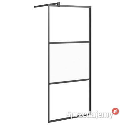 Ścianka prysznicowa z półką czarna 80x195 ESG i Warszawa