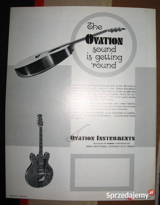 Ovation Amplifiers catalog manuals schematic Kępice