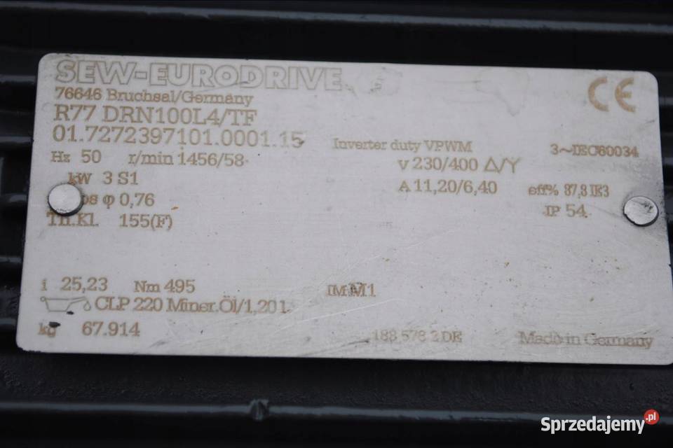 Motoreduktor 3kw 58obrmin SEWEurodrive