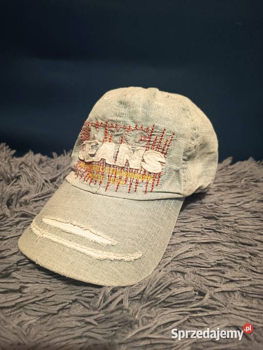 Niebieska Jeansowa Czapka z Daszkiem Dzieci York chłopiec podlaskie Suwałki