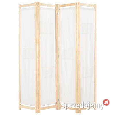 vidaXL Parawan 4panelowy kremowy 160x170x4 Ścianki i parawany Warszawa