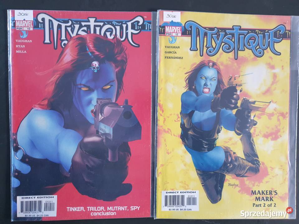 Mystique zestaw 10 oryginalnych komiksów USA Gdynia sprzedam
